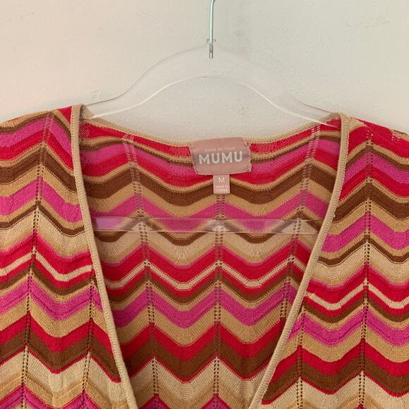 Show Me Your Mumu Carlo Horizon Stripe Knit Long Sleeve Cut Out Dress - Picture 4 of 7